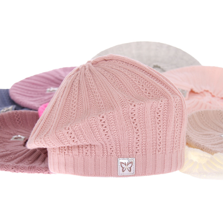 Herbst und Frühlingsmütze für Mädchen Rosa Luina