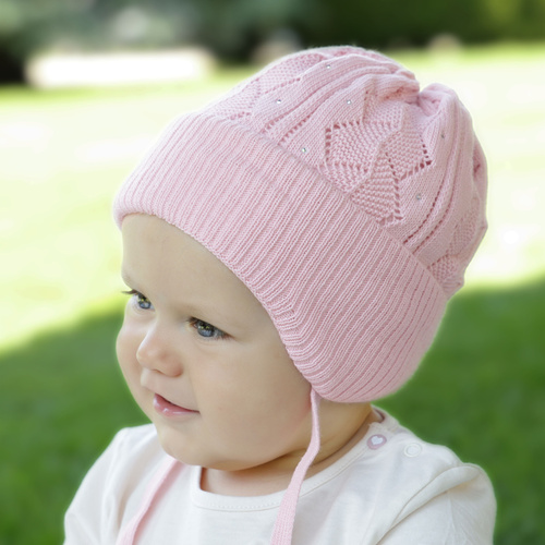 Herbst und Frühlingsmütze für Mädchen Rosa Marinetta