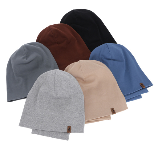 Herbst und Frühlingsset Jungen: Mütze und Schlauchschal, beżowy, Amalfi