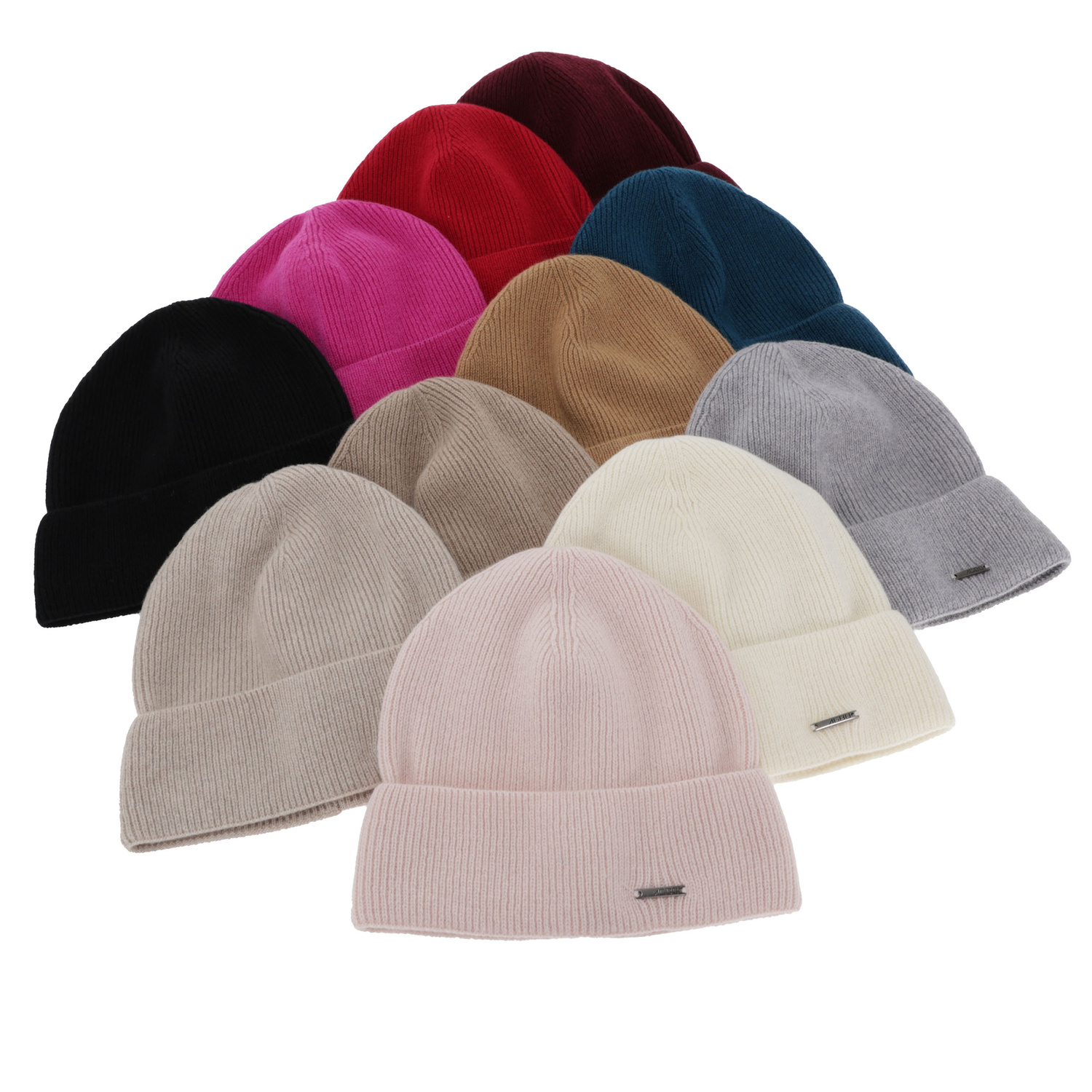 Herbst und Wintermütze Damen, hellbeige, mit Merinowolle und Kaschmir, Sindra