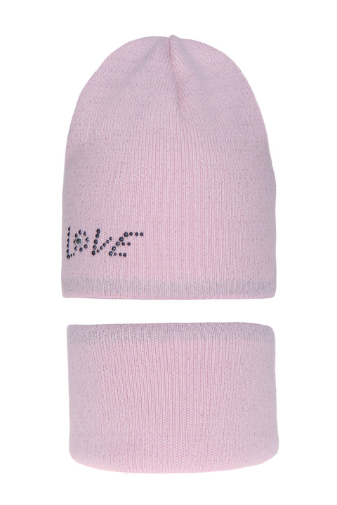 Winterset Mädchen: Mütze und Schlauchschal Rosa Artemiza