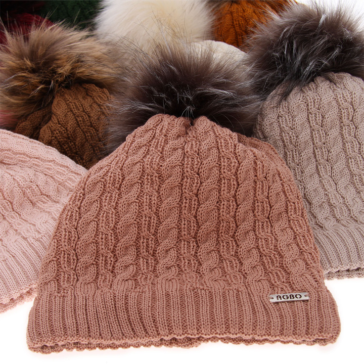 Wintermütze Damen aus Merinowolle in Rosa Satina