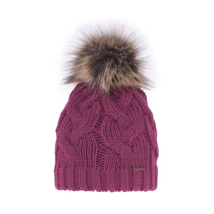 Wintermütze Damen mit Bommel Rosa Terri