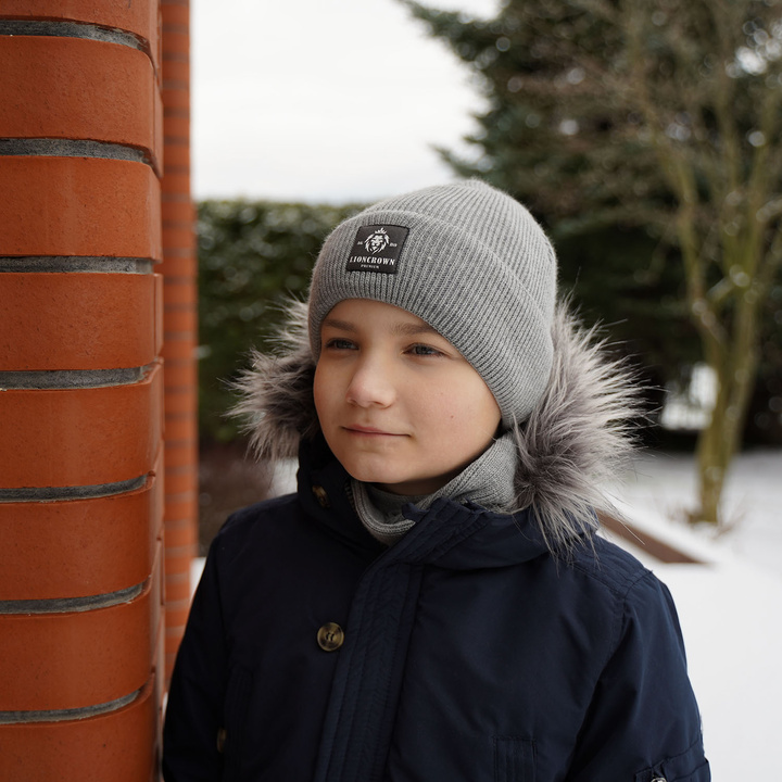 Winterset Jungen: Mütze und Schlauchschal Khaki Santiago
