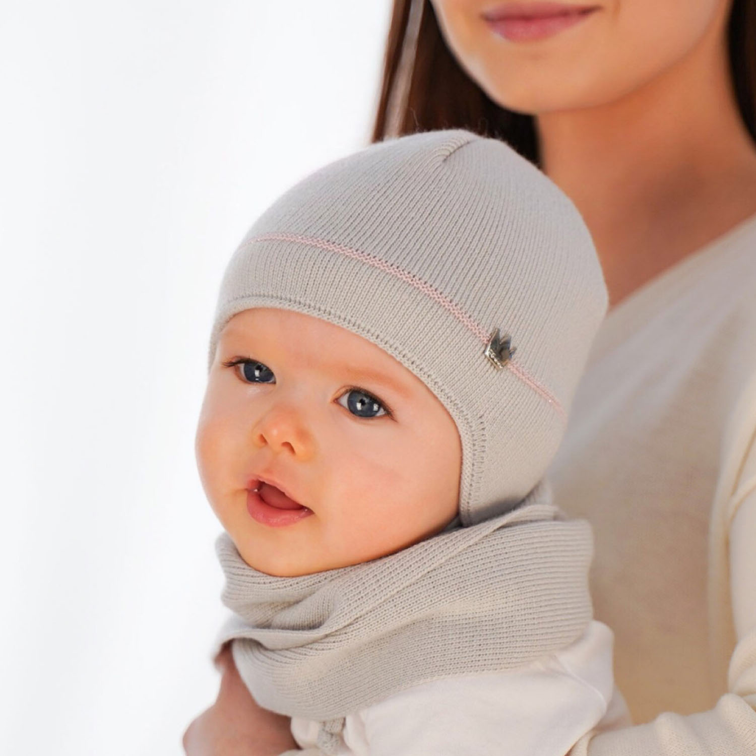 Winterset Mädchen: Mütze und Schal Violett Elina