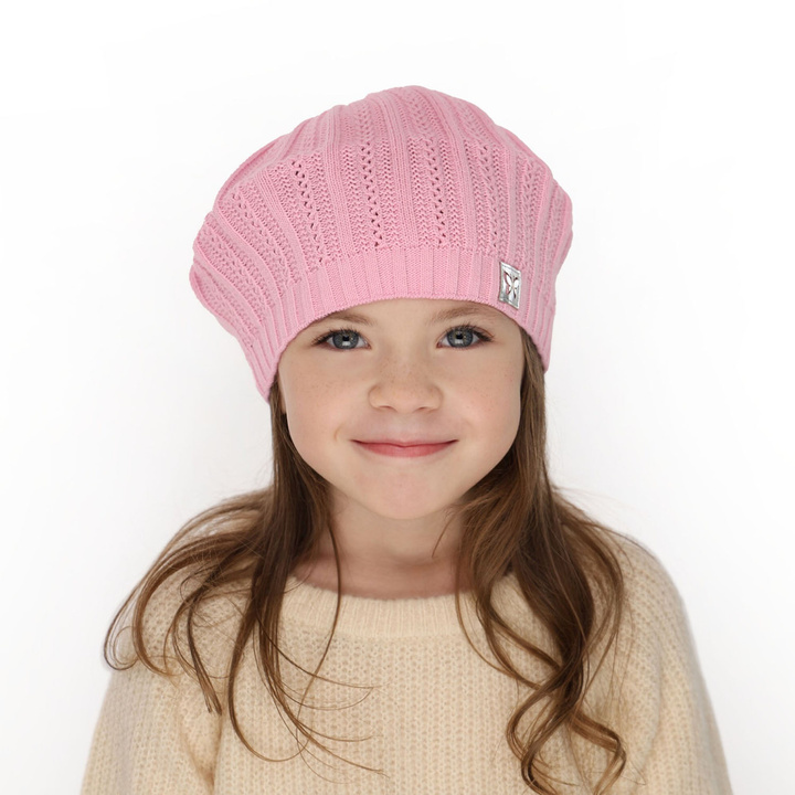 Herbst und Frühlingsmütze für Mädchen Rosa Luina