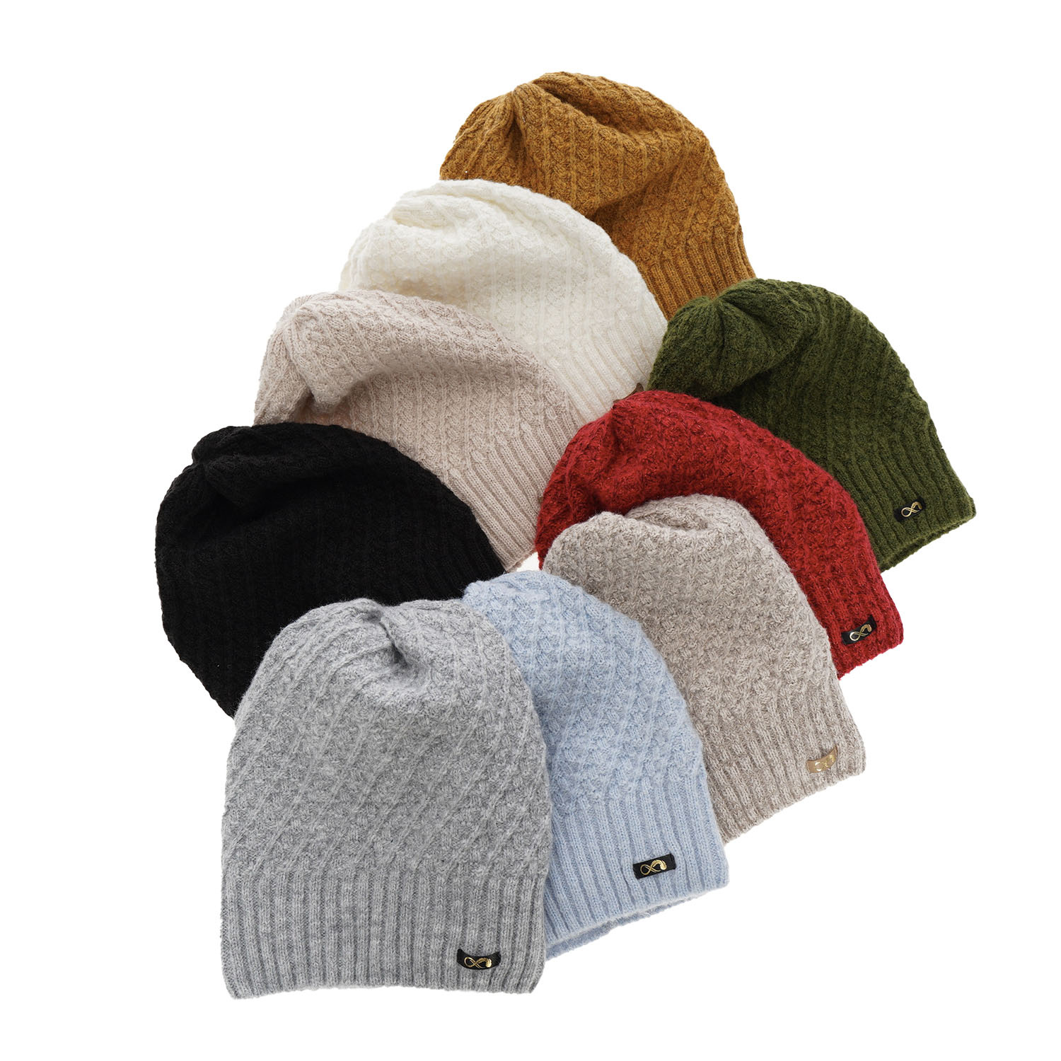 Wintermütze Damen aus Merinowolle in Honig Misha