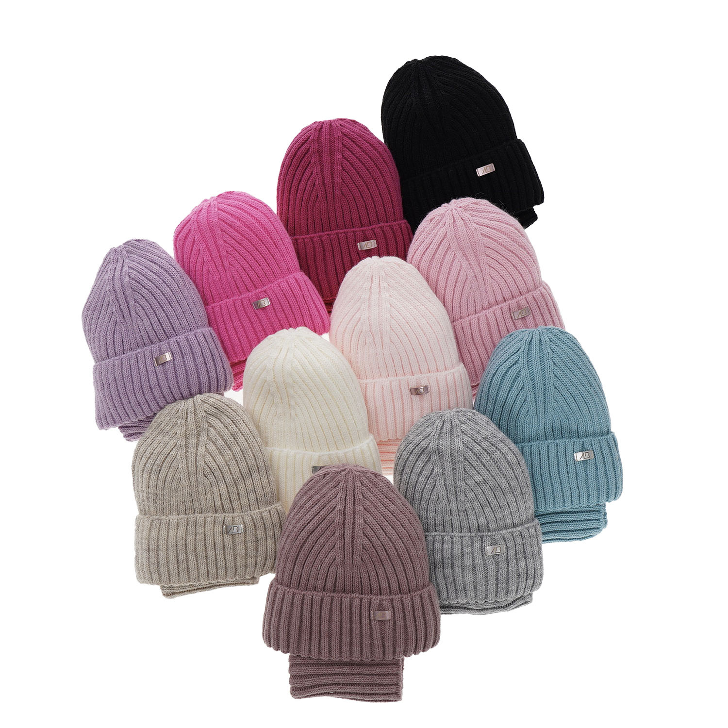 Winterset Mädchen: Mütze und Schlauchschal Rosa Valentine