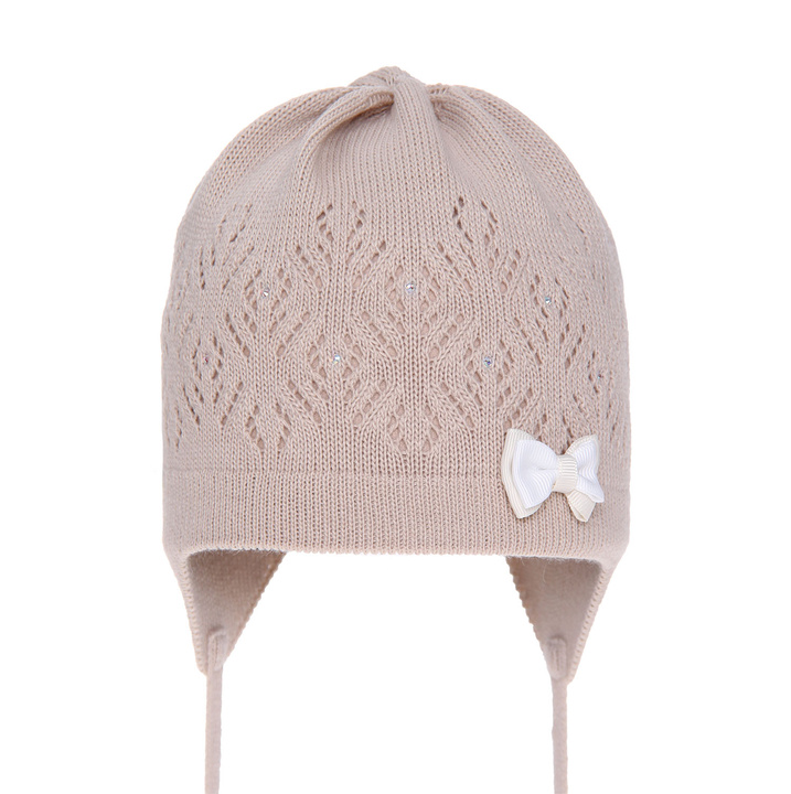 Herbst und Frühlingsmütze für Mädchen Beige Slawia