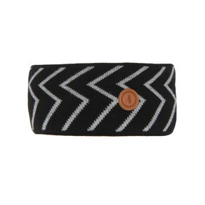 Winterstirnband für Mädchen Schwarz Koko