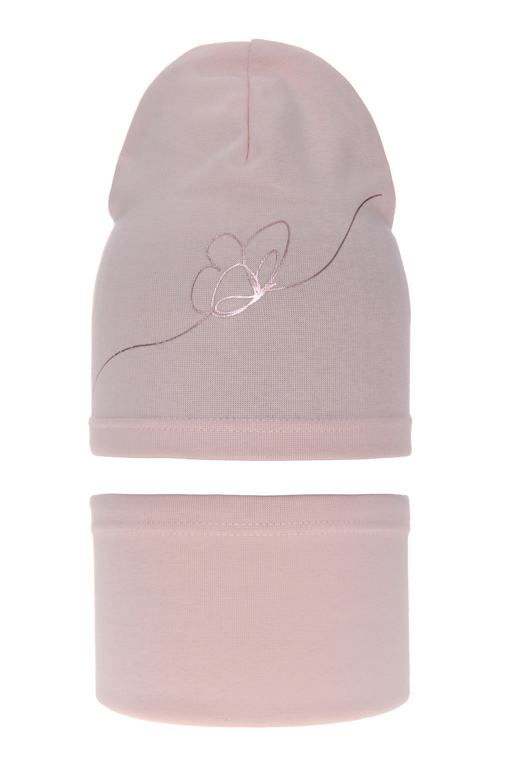 Herbst und Frühlingsset Mädchen: Mütze und Schlauchschal Rosa Jula